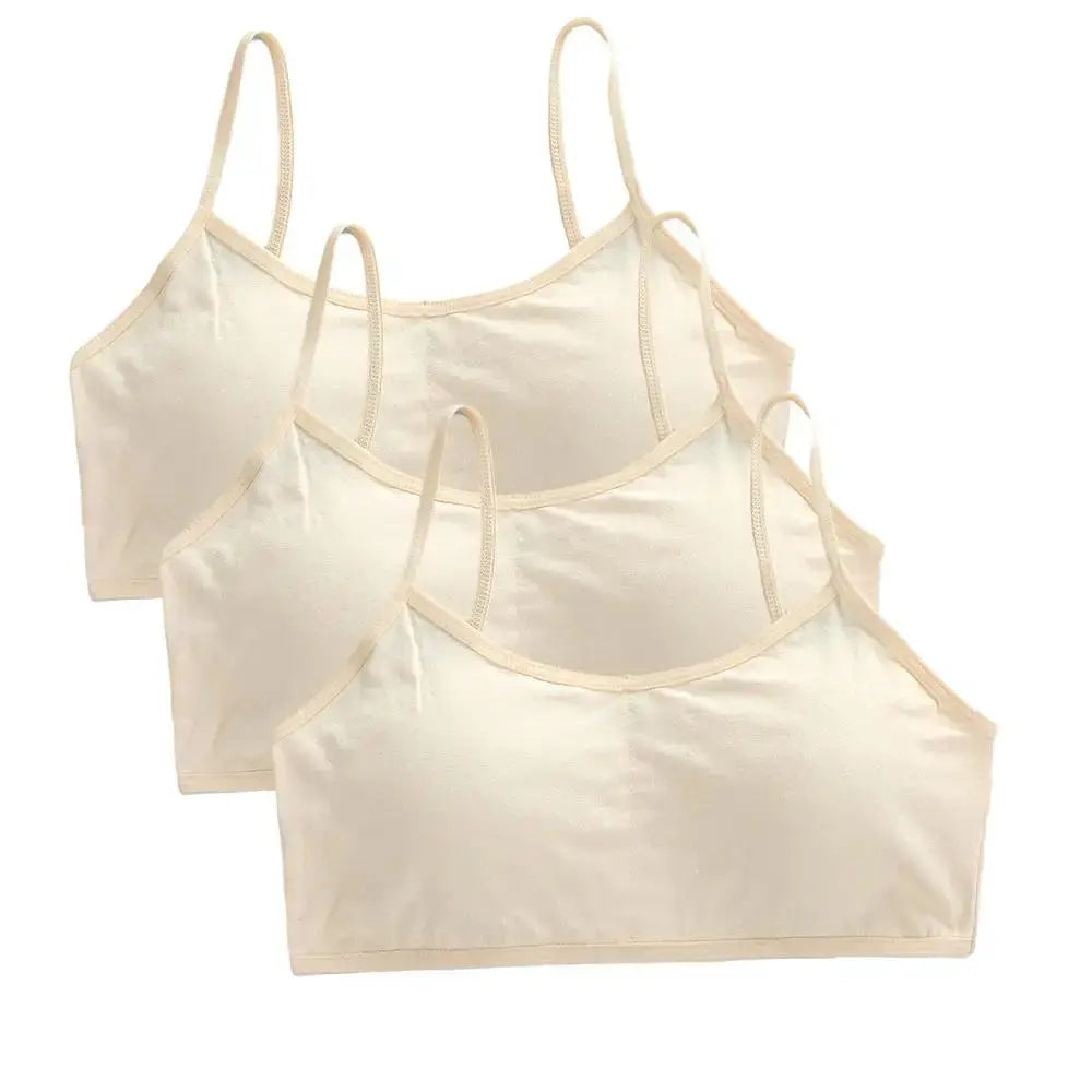 Girls Breathable Cotton Bras