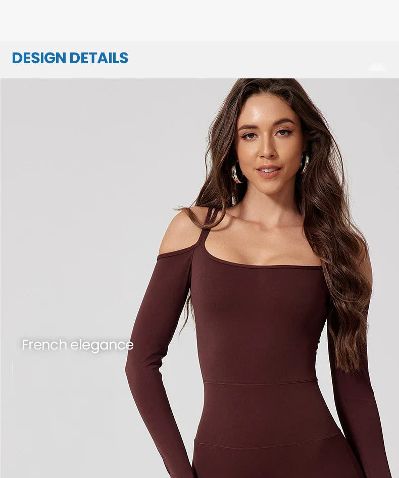 Mono de Yoga para Mujer, Peto Deportivo, Pantalones Acampanados