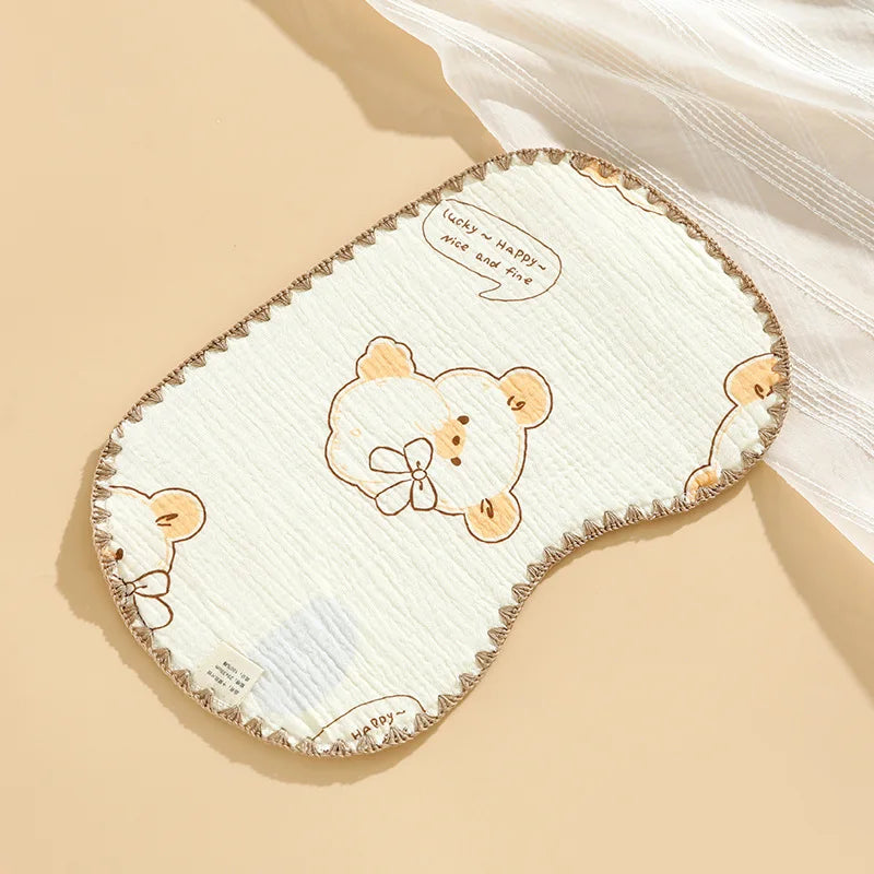 Newborn Baby 10-layer Cotton Gauze Flat Pillow Newborn Pillow Towel Baby Cloud Pillow Anti-vomiting Pillow