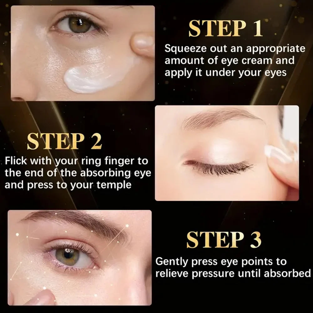Caffeine Eye Cream Fade Dark Circles Eye Cream Firming Removal Puffiness Moisturizing Lightening  Anti-aging Eye Cream