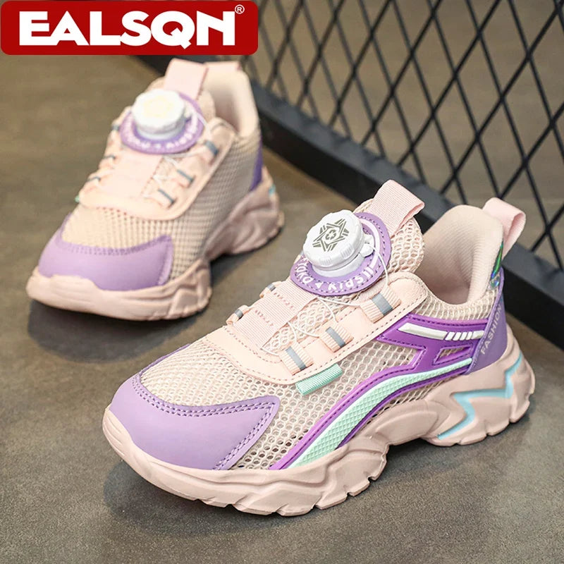 Children's Sports Shoes for Boys Fashion Mesh Breathable Casual Sports Shoes Summer Lightweight Student Running Sneakers