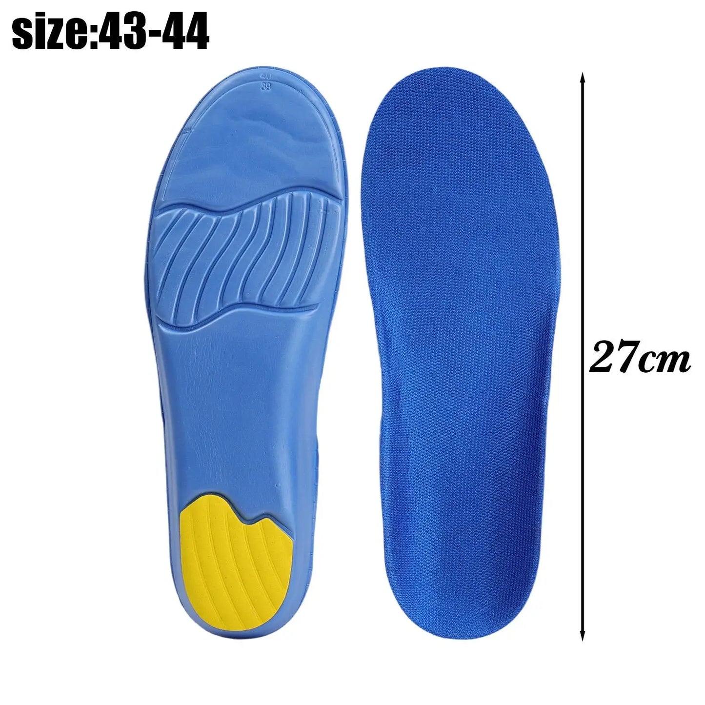 Arch Support Insoles Plantar Fasciitis Relief Orthotic Inserts Shock Absorption EVA Gel for Running Sports Shoes Work Foot Pain
