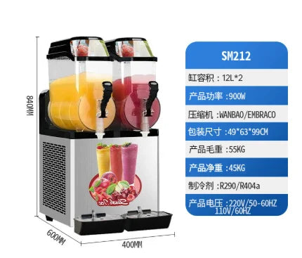 Machine Granita Commercial Granita Industrial Hand Operated  Frozen Drink Slushy Ice Shaving Slush Machine