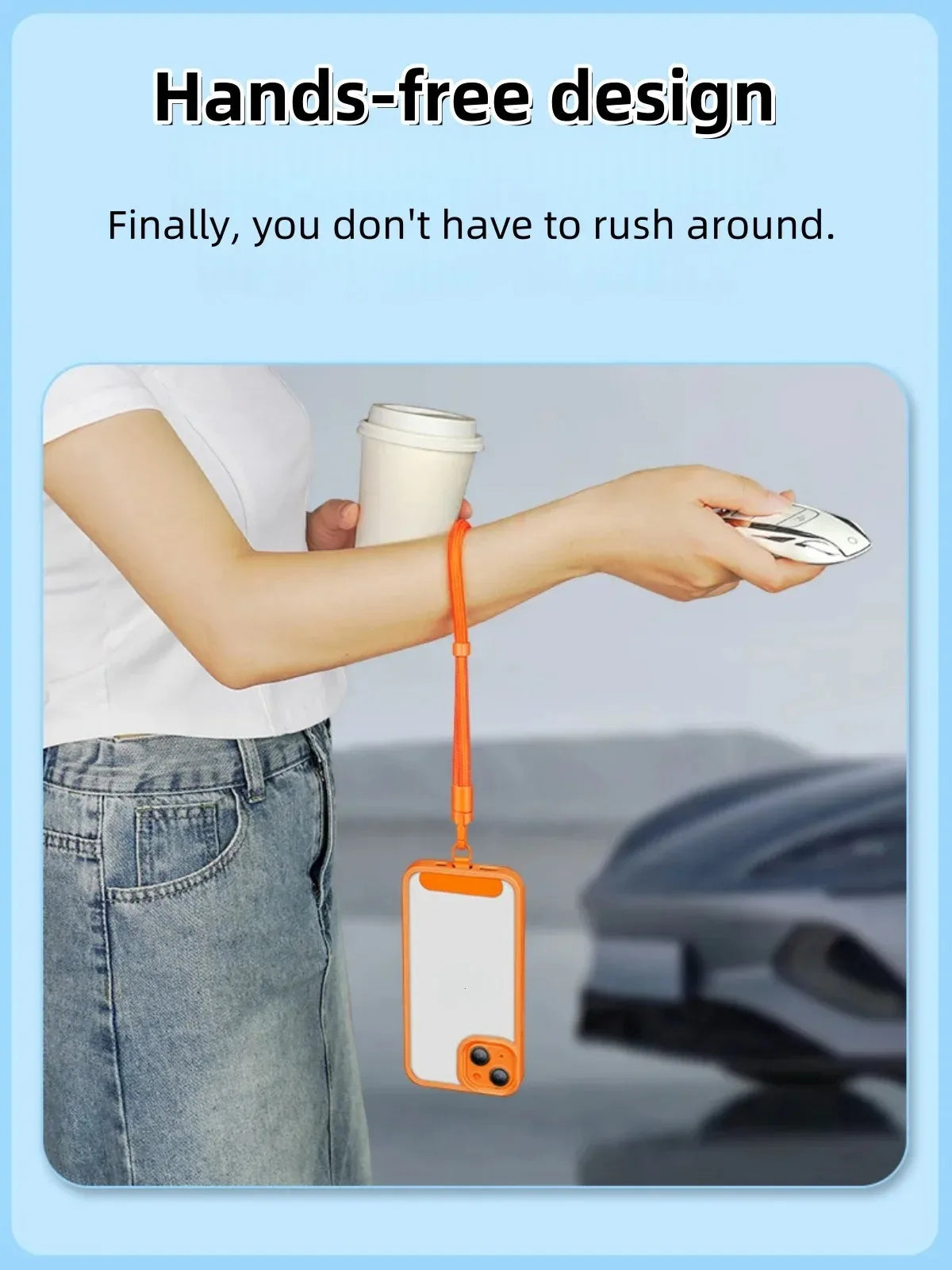 Universal Mobile Phone Anti-loss Wrist Strap Adjustable 360° Rotation Phone Self-locking Lanyard for iPhone 17 16 15 Pro Samsung