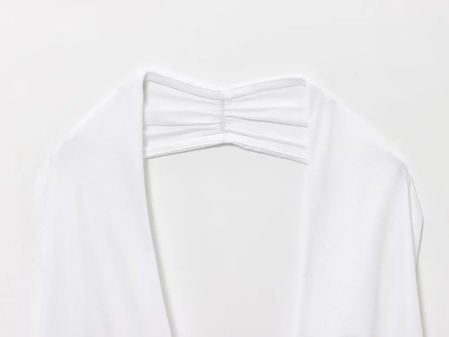 Bowknot White Backless Beach Summer Women's Dress Deep V Neck Cotton Short Vestidos Sexy Sleeveless Halter New in Dress 2025