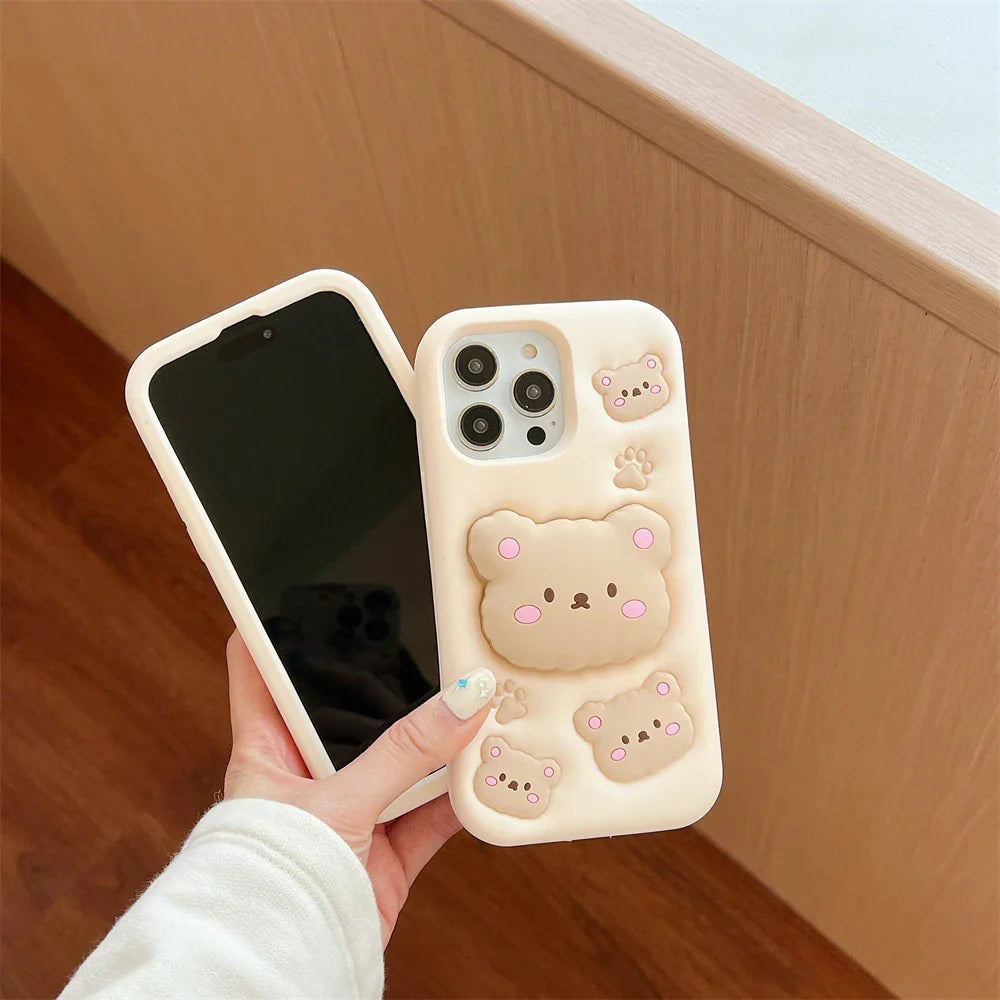 Funda de iPhone de oso linda