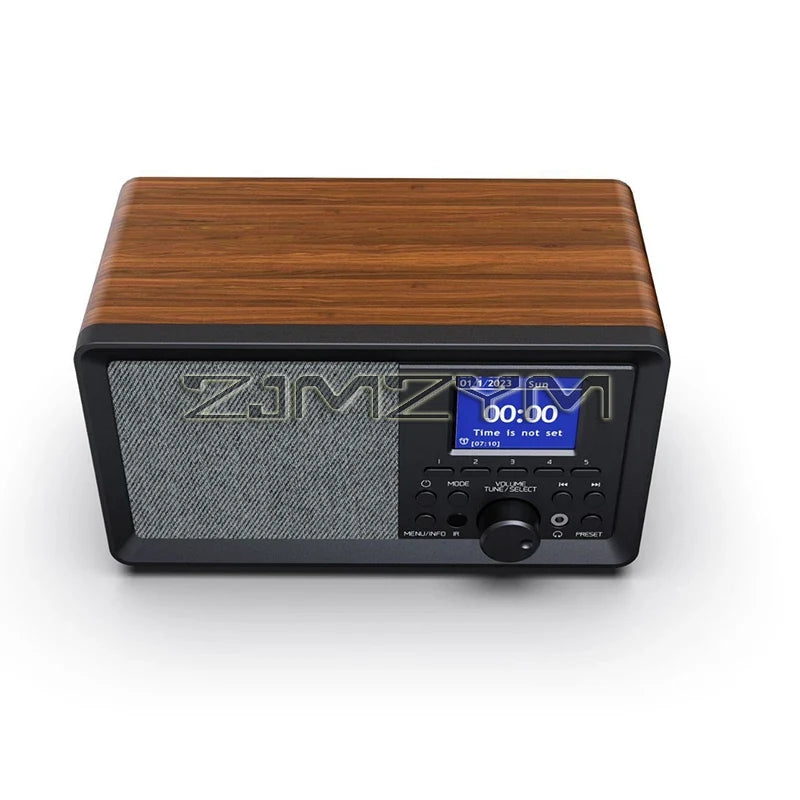 Retro Bluetooth Speaker Stereo FM Radio Alarm Clock Multi-function Bluetooth Speaker Wireless Sound Box