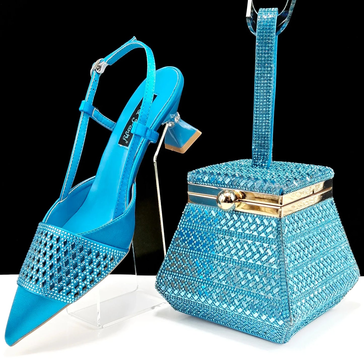 Zapatos y bolsos a juego para mujer, set HAS1-32