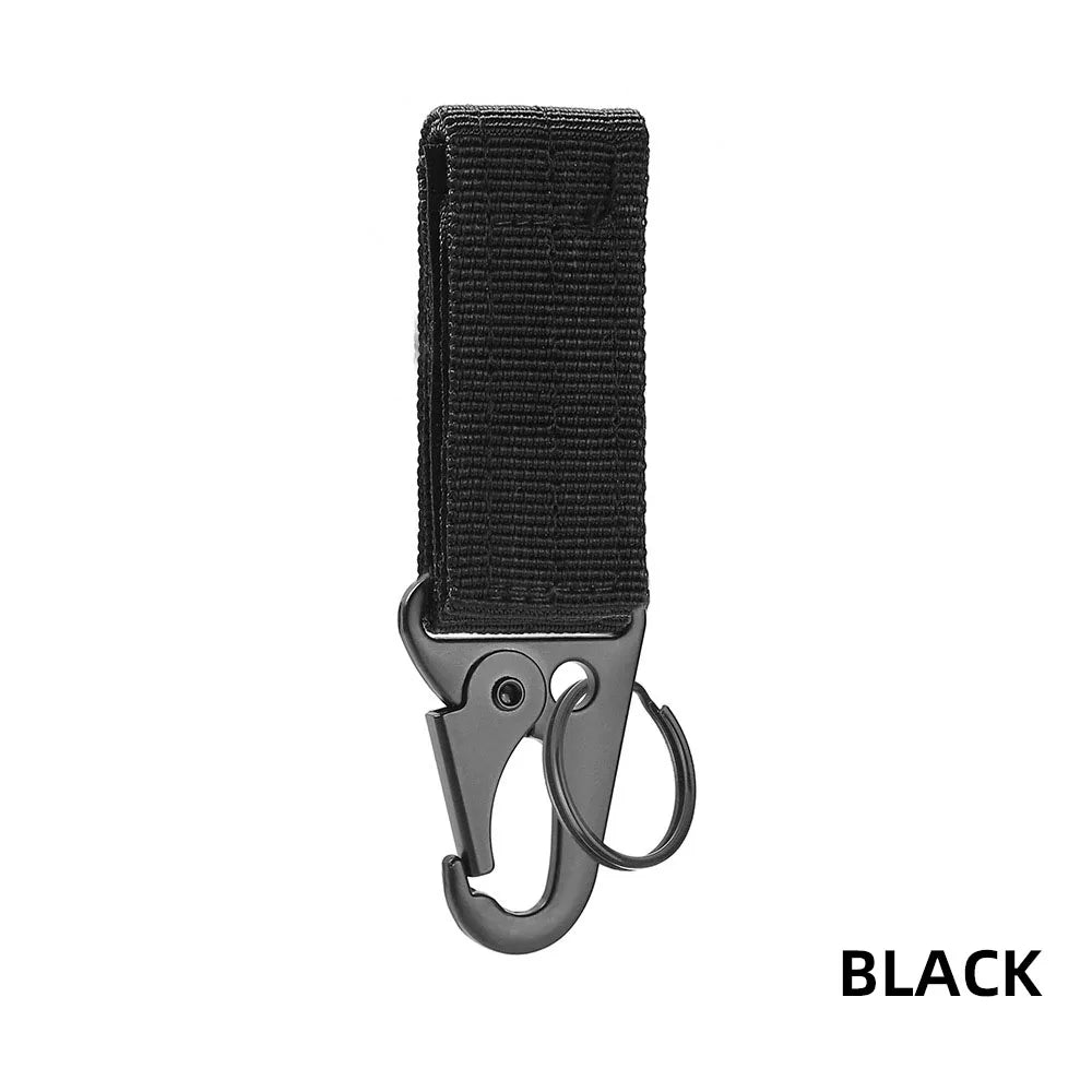 Carabiner High Strength Nylon Key Hook Military Webbing Buckle Hanging System Belt Buckle Hanging Camping Metal Accessories