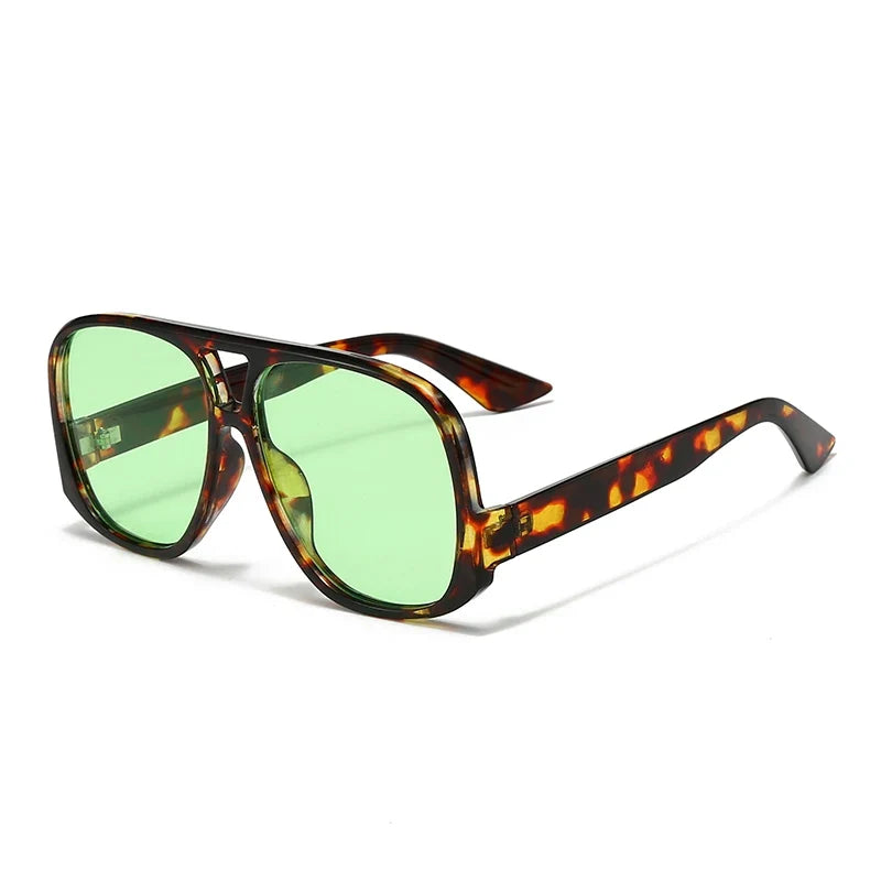 Hiking Camping Oversized Women Double Bridges Anti Light Glasses Fashion Outdoor Driving Eyeglasses Beach Travel UV400 Shades