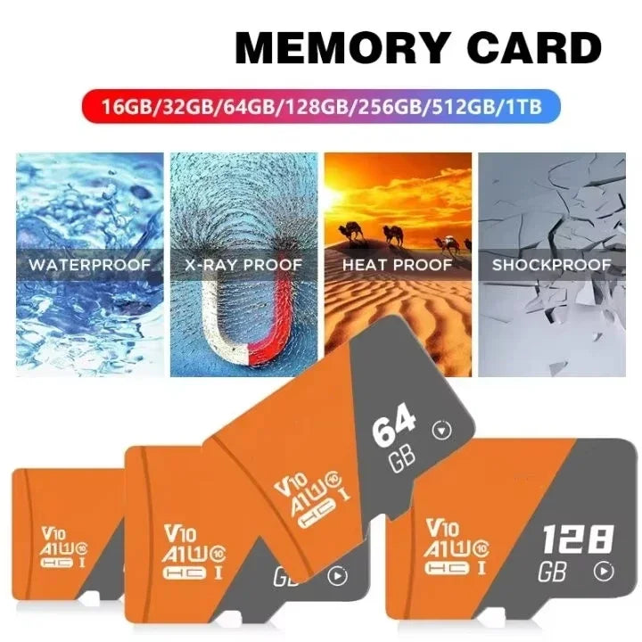 2TB TF SD Card Memory Card High Speed TF/SD 128GB 256GB 512GB 1TB Mini Memory Card Class 10 For Camera/Phone/Computer 2026
