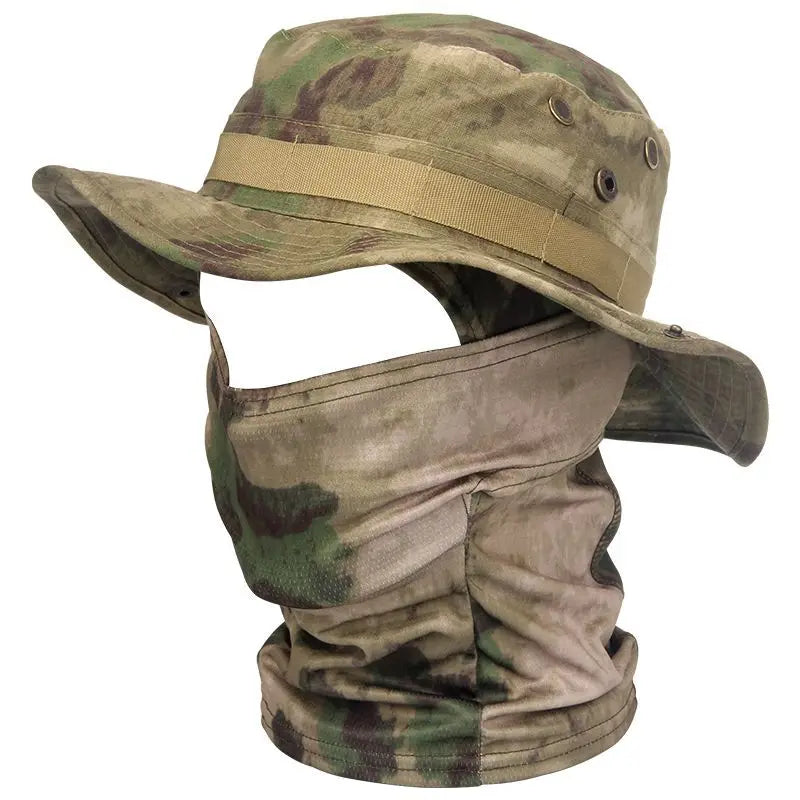 Outdoor UV Protection Boonie Hat with Face Neck Cover