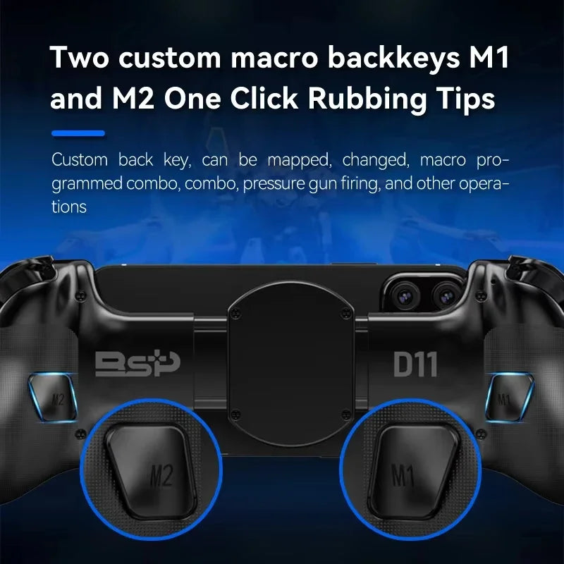 Mobile Phone Game Controller for iOS/Android/Tablet Gaming Joystick for Switch/PS3/PS4 D11 Wireless Bluetooth PC Controllers