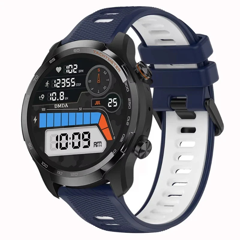 OnePlus Watch Two-Tone Silicone Band with Air Holes, Pin Buckle