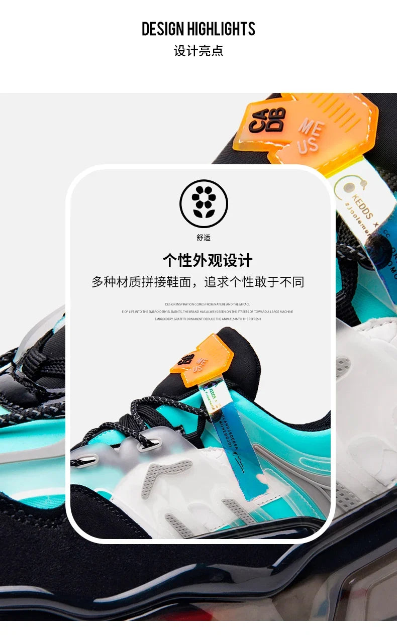Luxury Men's Breathable Running Sneakers Casual Trainer Fashion Loafers Race Tenis Shoes for Male