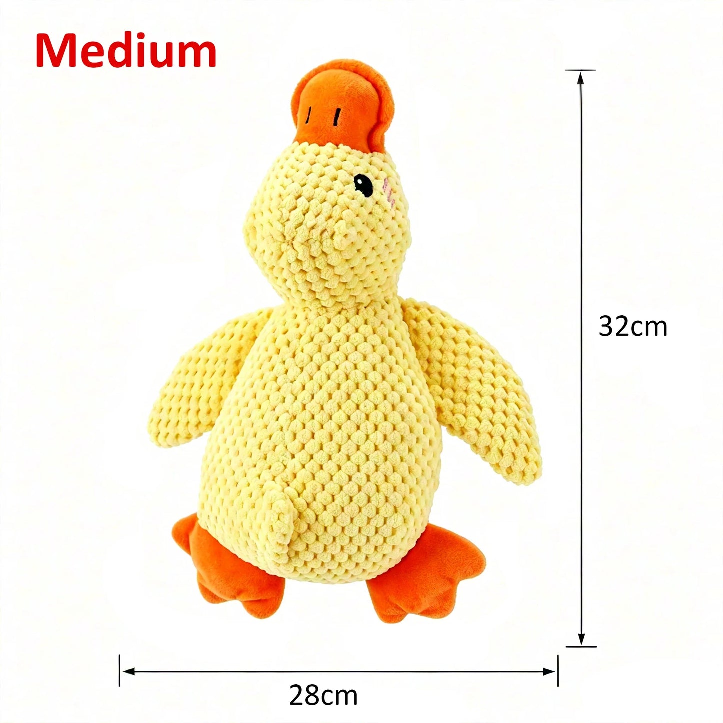 1/3pcs Yellow Duck Dog Toy Chew Resistant Interactive Pet Plush Toy