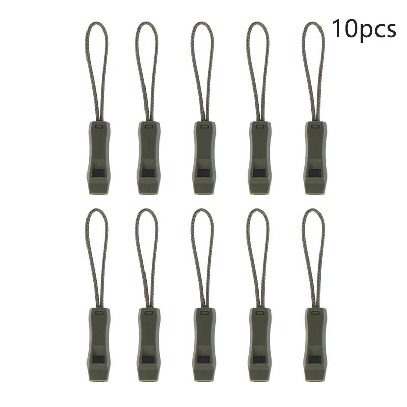 Camping Essential - Dual Band Multifunctional Whistle with Double Pipe and Tail Rope.