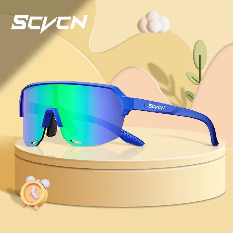 SCVCN Children Cycling Sunglasses Outdoor Road MTB Bike Eyewear Teenager Girls Boy Hiking Running Glasses Sports UV400 Goggles