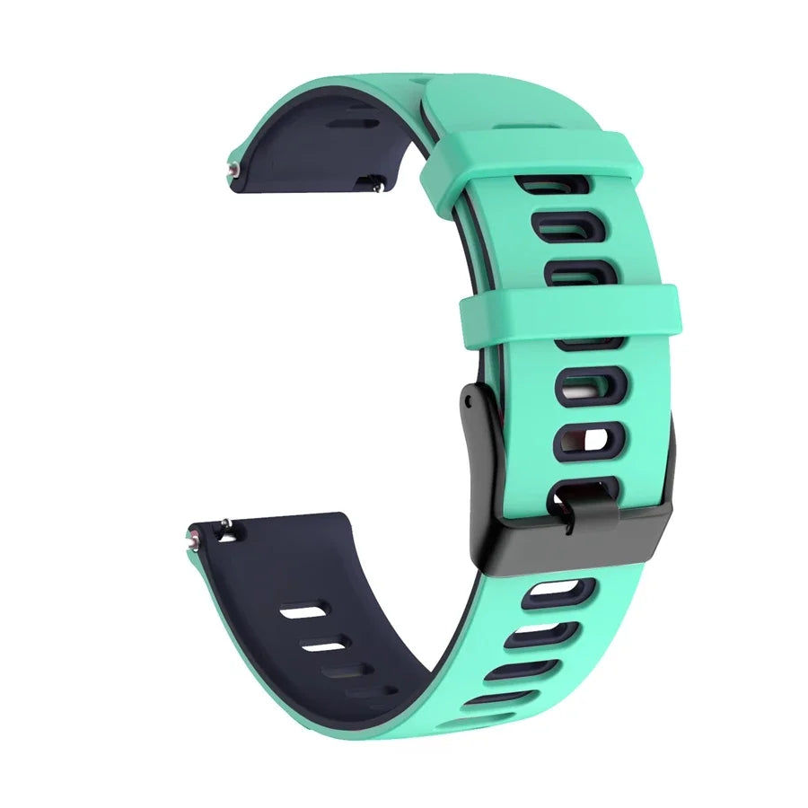 Garmin 18/20/22mm Quick Release Two-Tone Silicone Band with Air Holes
