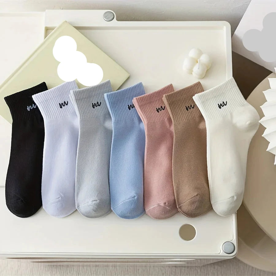 Comfortable & Breathable Letter Print Socks