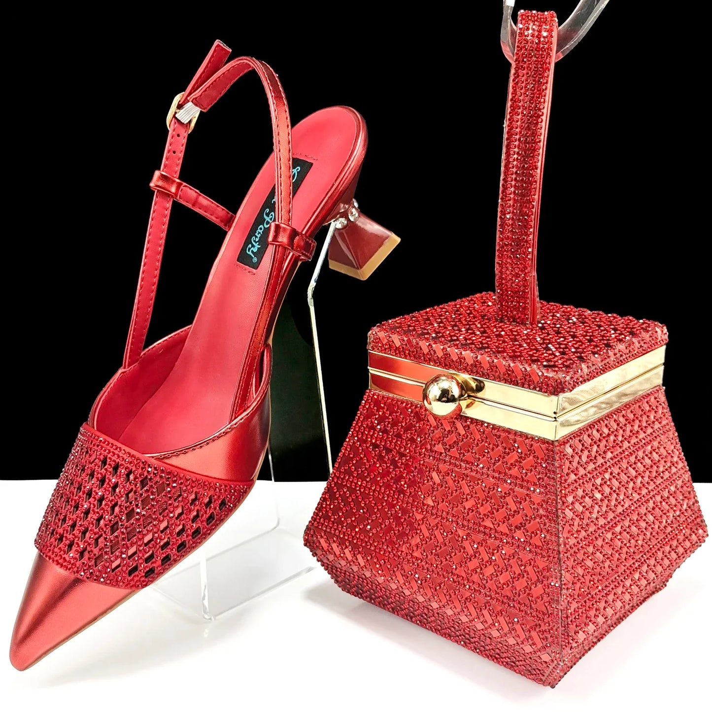 Zapatos y bolsos a juego para mujer, set HAS1-32