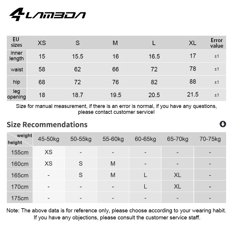 LAMEDA Women’s Summer Breathable Cycling Shorts