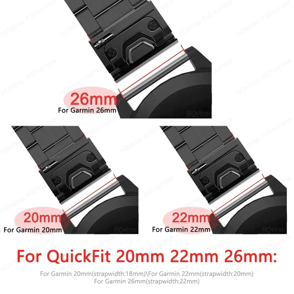 Garmin QuickFit 22/26mm Canvas Nylon Band with Buckle