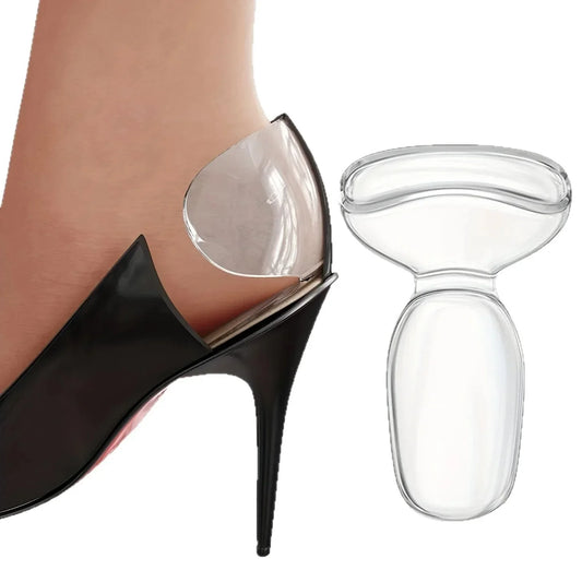 Soft Silicone Heel Grips Anti-Chafing Heel Protectors Cushion Pads for Women High Heels Comfortable Half Size Shoe Inserts
