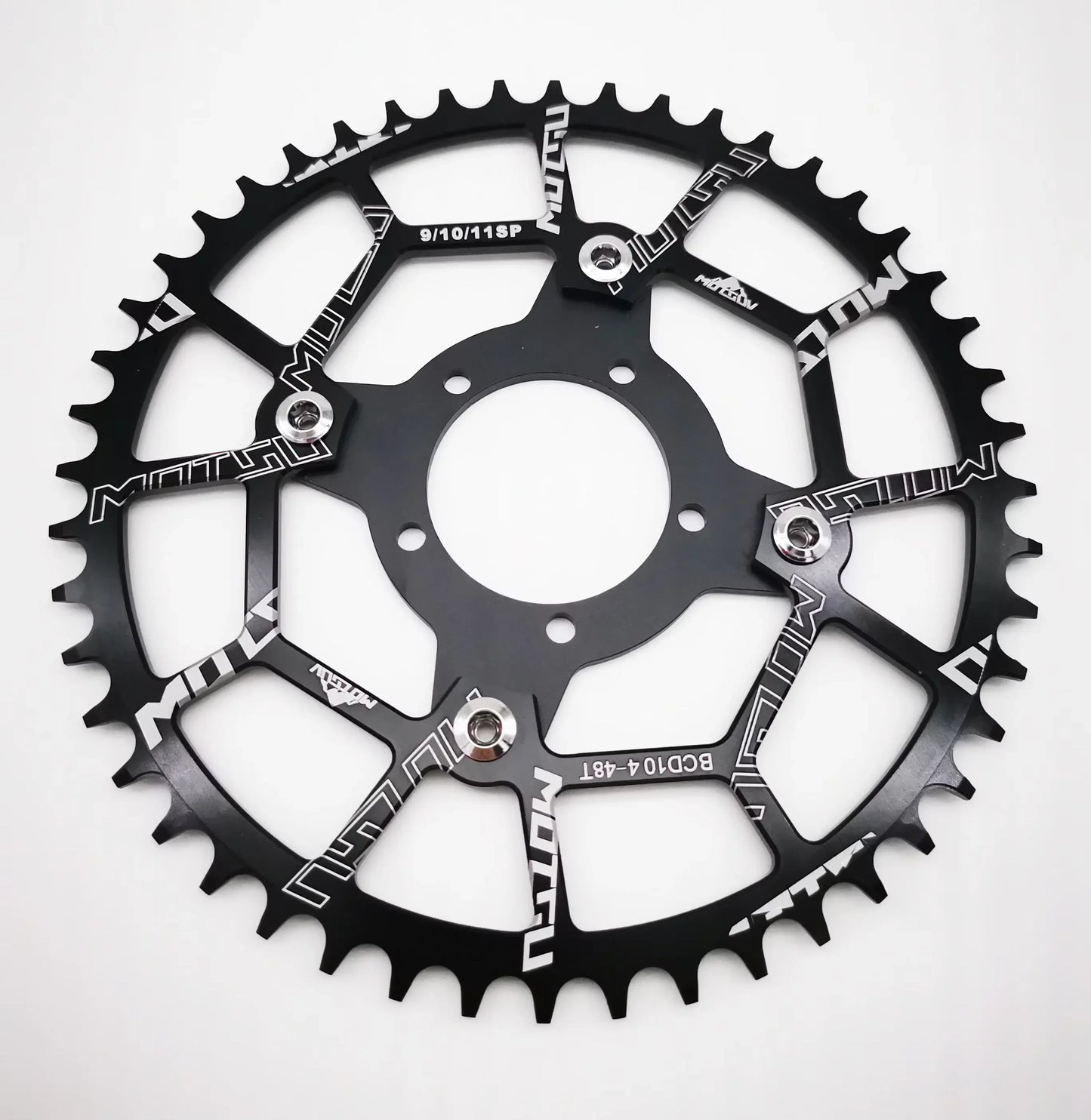 ALLTOO Bike Part Bicycle Crankset Bafang 104BCD Motor Aluminum Alloy Chainring Mid Drive Adapter For Electric E-bike 32T-52T