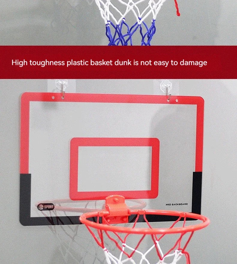 Portable Basketball Hoop Toys Kit Foldable Indoor Home Basketball Fans Sports Game Toy Set for Kids Children Adults