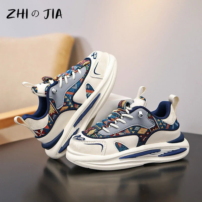 New Children's Sports Shoes Spring and Autumn Fashion Trend Casual Shoes Boys and Girls Mesh Breathable Outdoor Running Shoes