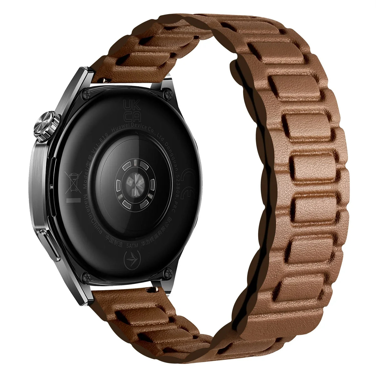 Garmin 18/20/22mm Quick Release Magnetic Leather Link Band