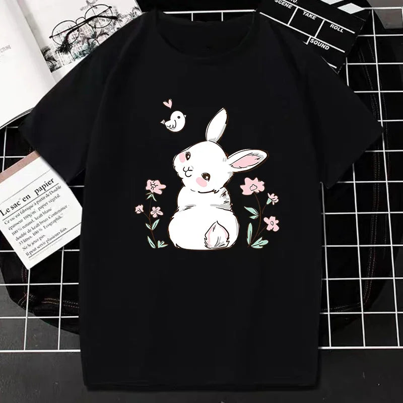Camiseta de conejito primaveral adorable