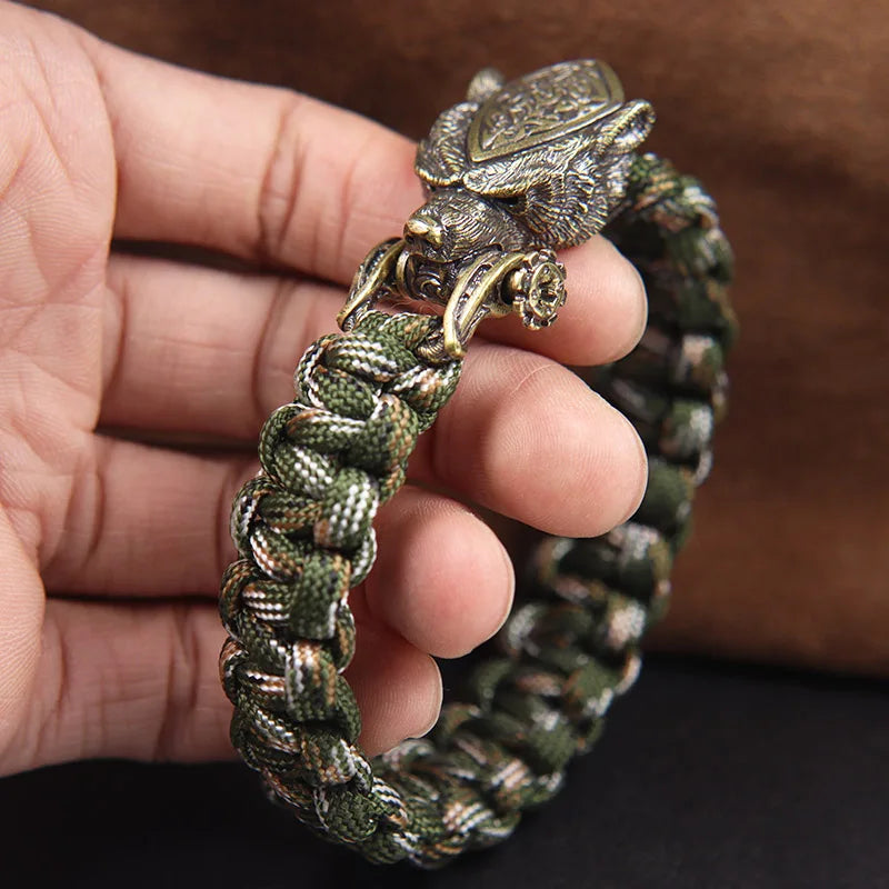 Pulseras de supervivencia de paracord trenzado