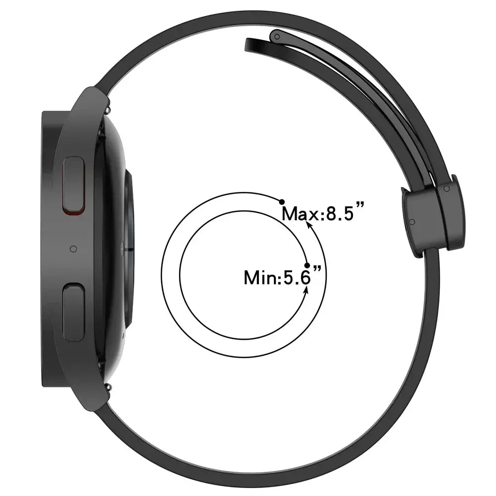 Amazfit Balance, GTR, GTS & Bip Silicone Band, Magnetic Folding Clasp