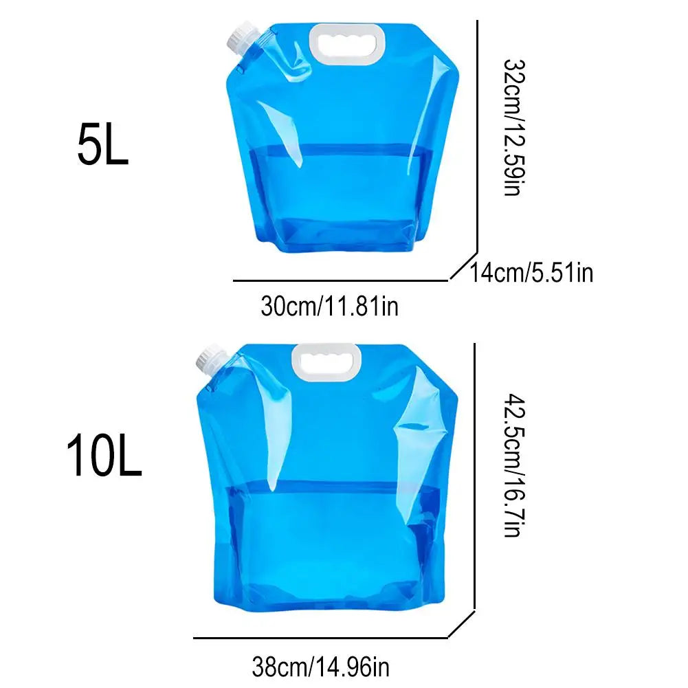 5/10l Portable Camping Water Bag Foldable Drinking Water Bucket Large