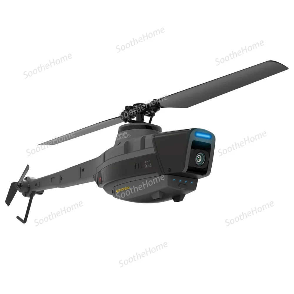 C128 RC Helicopter  2.4G System  Remote Control 1080P Camera Wifi FPV 6-Axis Sentry Drone RC Helicopter Toy