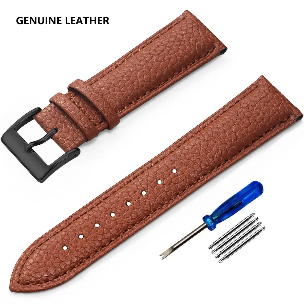 Polar Vantage, Grit X & Ignite Grained Leather Band, Spring Bars & Tool