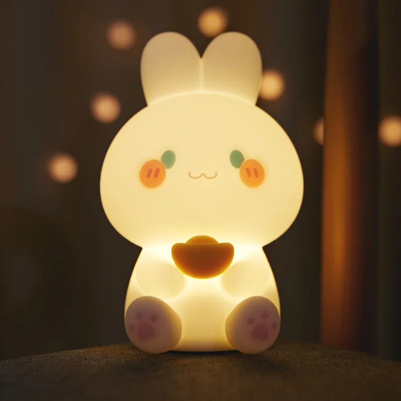 Lámpara de noche con diseño de conejito