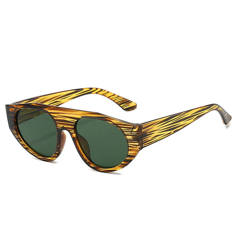 SHAUNA Retro Pilot Men Sunglasses Shades UV400 Fashion Gradient Women Double Color Punk Sun Glasses