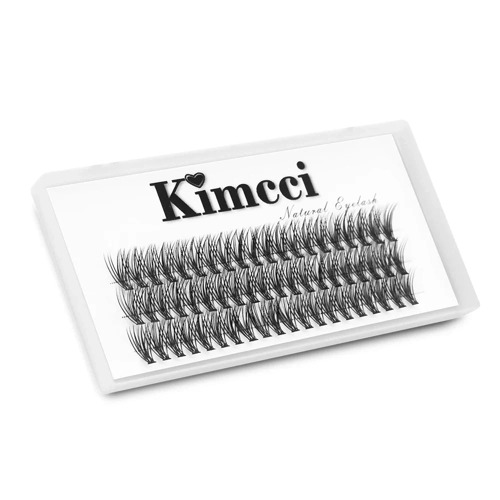Kimcci 60knots/Case Natural False Eyelash Extension Makeup 30P Mink Individual Faux Eye Lashes Professional Fake Grafting Cilias