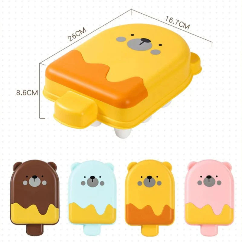 Molde para helado con forma de oso.