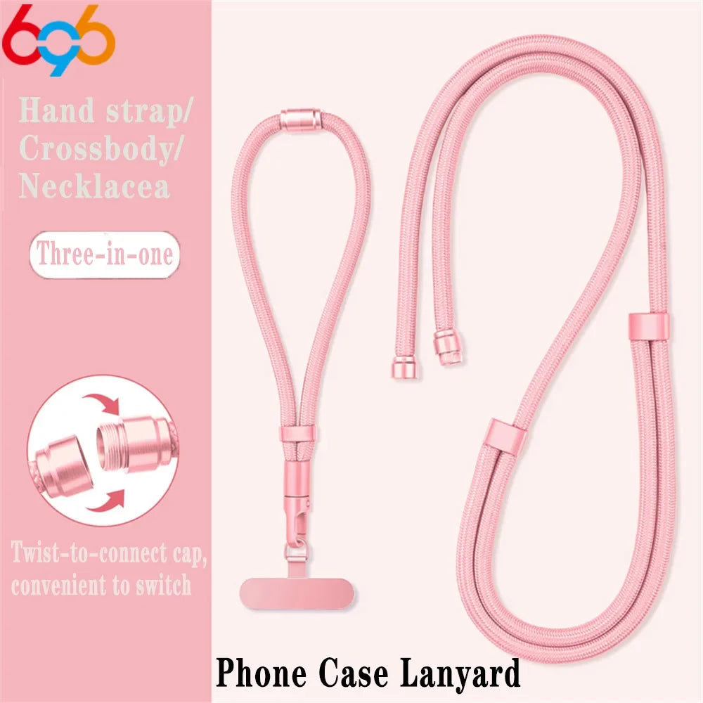 Universally Minimalist Wrist Strap Phone Crossbody Lanyard With Adjustable Drop-Proof DesignTether Tabs For All Mobile Phones