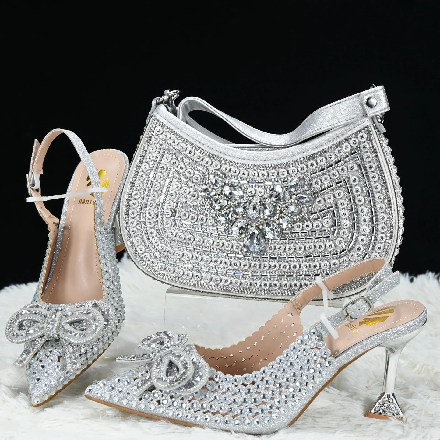 Nuevo Conjunto a Juego de Zapatos y Bolso HTG1-7