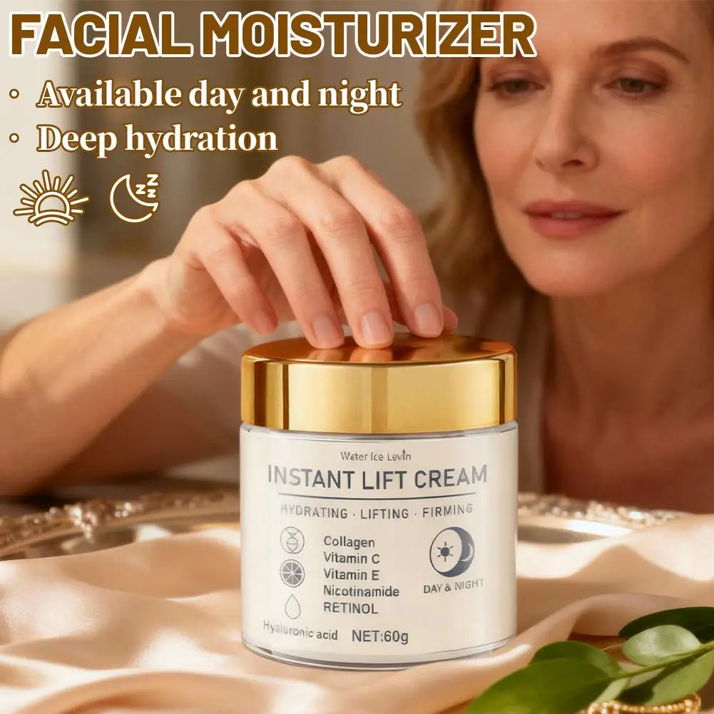 60g Firming Face Cream Collagen Moisturizer with Hyaluronic Acid, Niacinamide,Retinol, Moisturizing Firming Tightening Skincare