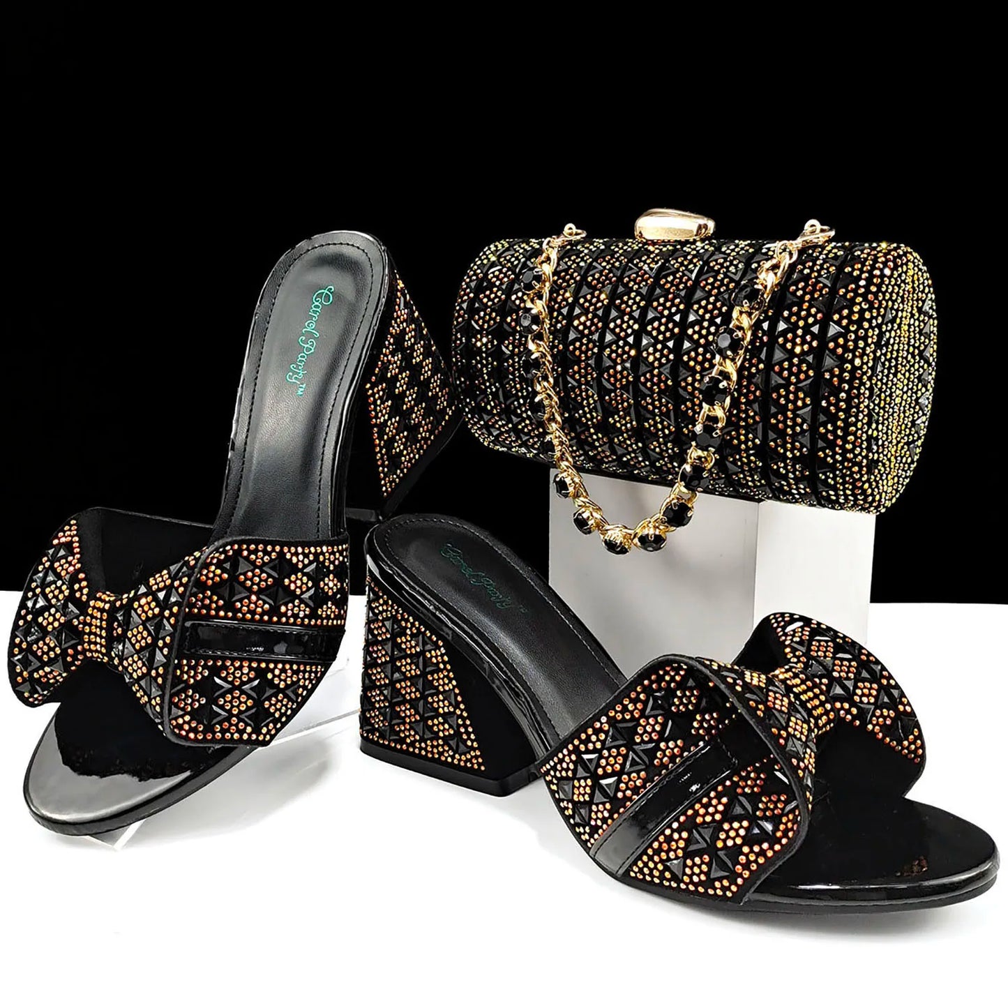Conjunto de Zapatos y Bolsos de Señora de Alta Calidad HJJ1-10