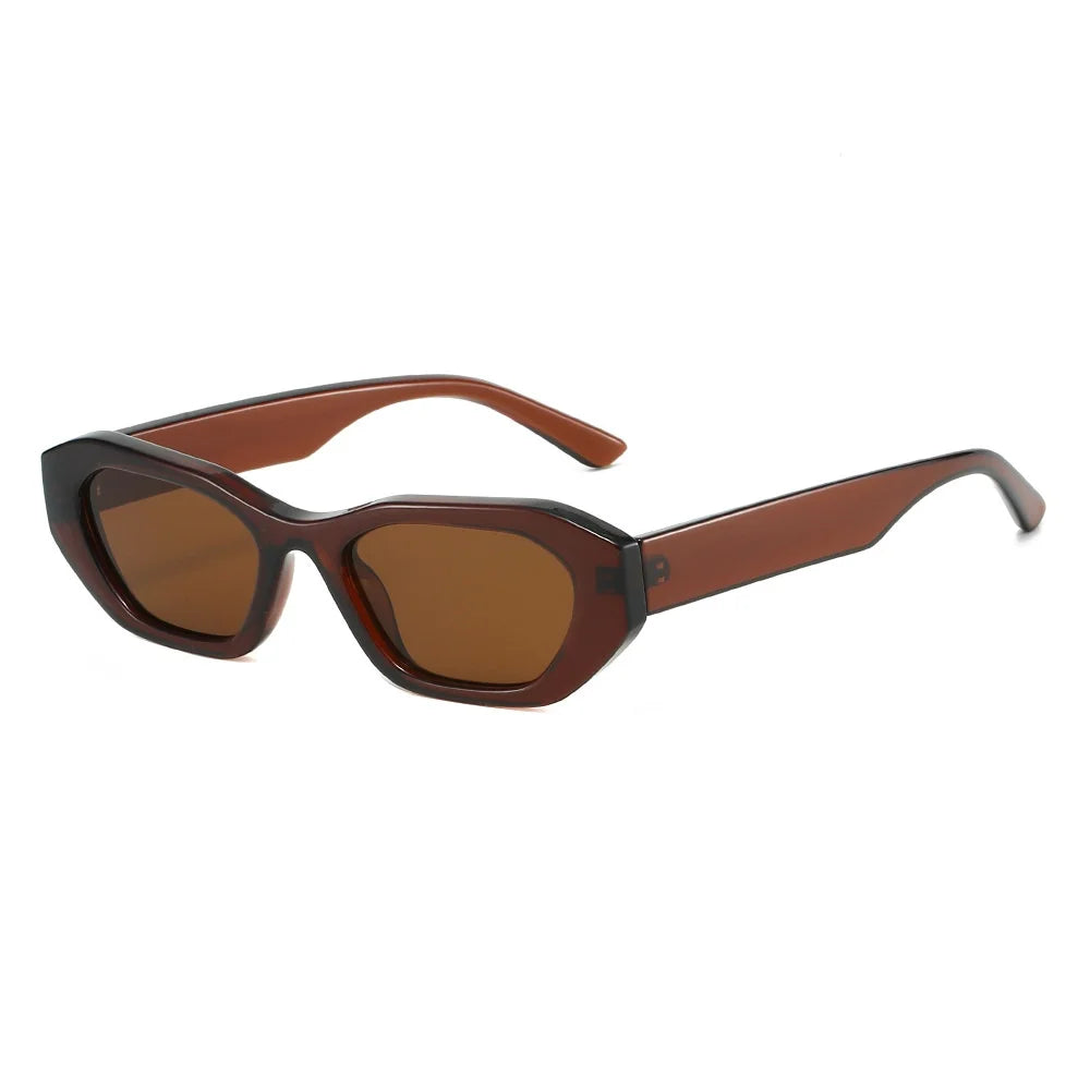 New Luxury Retro Leopard Print Rectangular Women Sunglasses 2025 Brand Jelly Color Design Personality Trend Men Glasses UV400