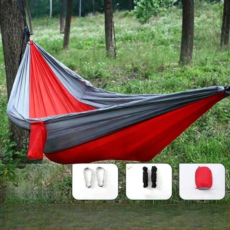 Camping Hammock Lightweight, Portable Hammocks Parachute Hammock with Two Tree Straps, Single or Double Travel Camping Hammocks
