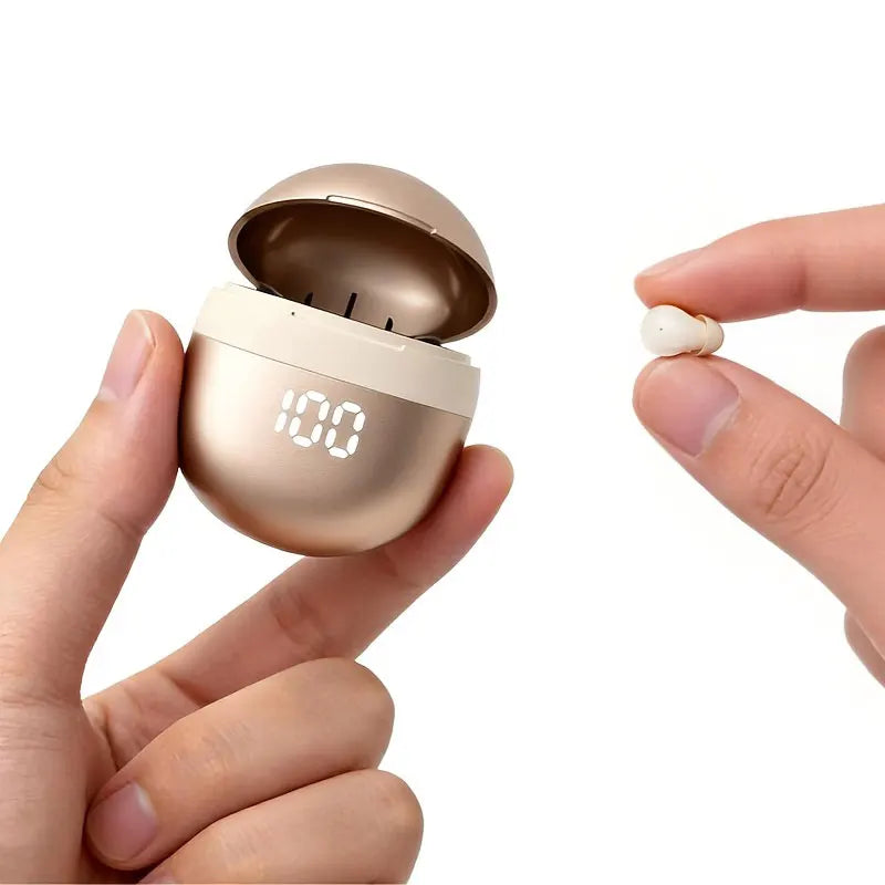 Small Wireless Bluetooth Headphones, Side Sleeping Not Pressing Ear And Sports Invisible In Ear Noise Cancelling Earphones, Low Latency, Long Battery Life HiFi Bass 6D Sound Effect Sleep Earbuds For Android IOS, Surprise Birt