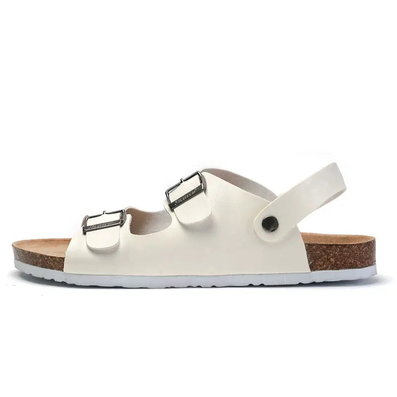 Zapatos Unisex Mujer y Hombre Sandalias de Corcho con Tira Trasera Zuecos Gladiador